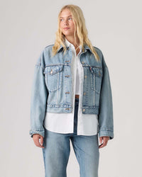 Levi's® Womens Loose Crop Trucker Jacket - Sunny Season