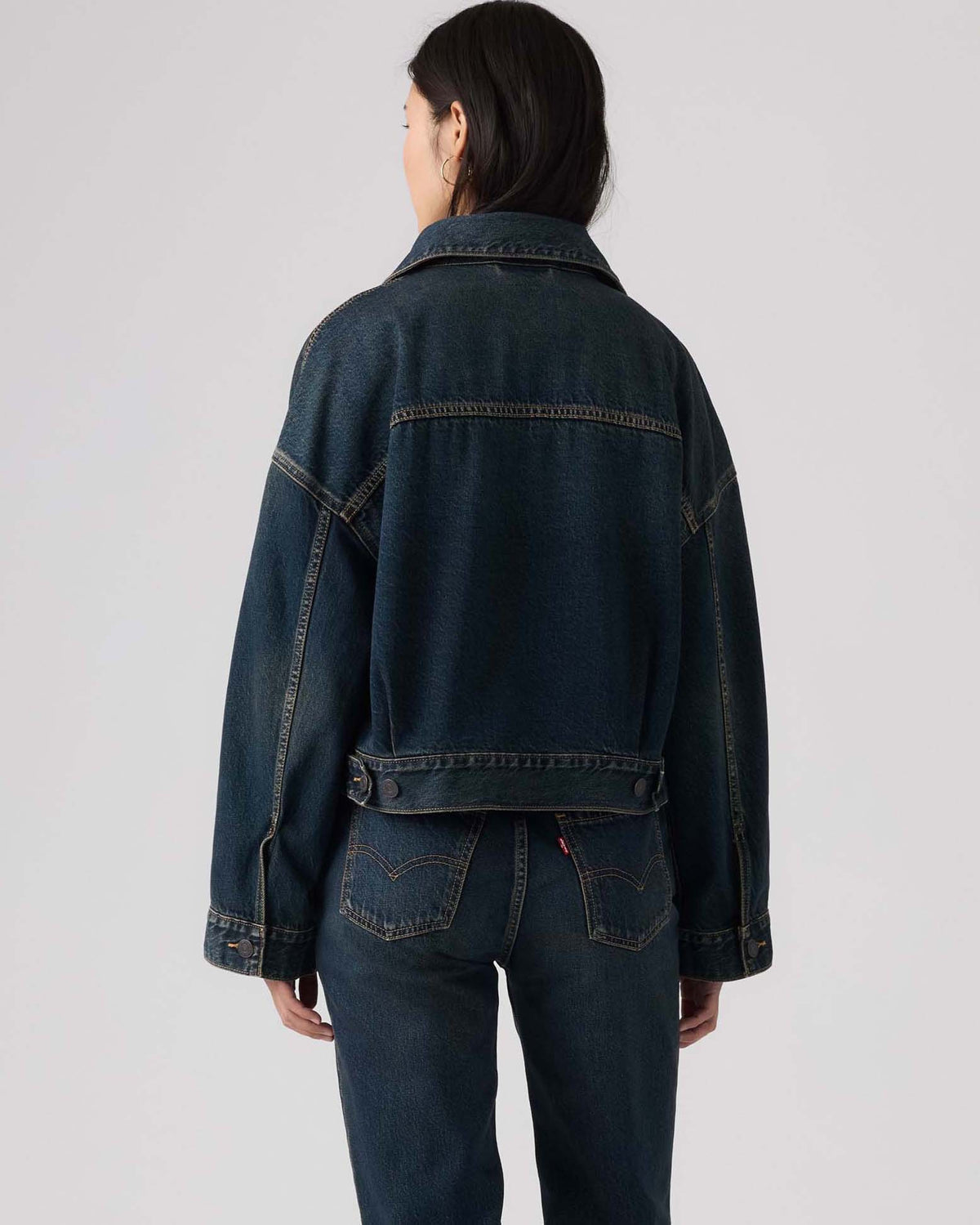 Levi's® Womens Loose Crop Trucker Jacket - High Vibration
