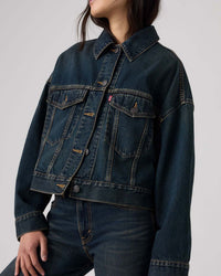 Levi's® Womens Loose Crop Trucker Jacket - High Vibration
