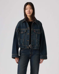 Levi's® Womens Loose Crop Trucker Jacket - High Vibration