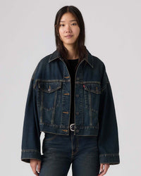 Levi's® Womens Loose Crop Trucker Jacket - High Vibration
