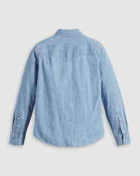 Levi's® Womens Iconic Western Shirt - Old 517 Blue 2