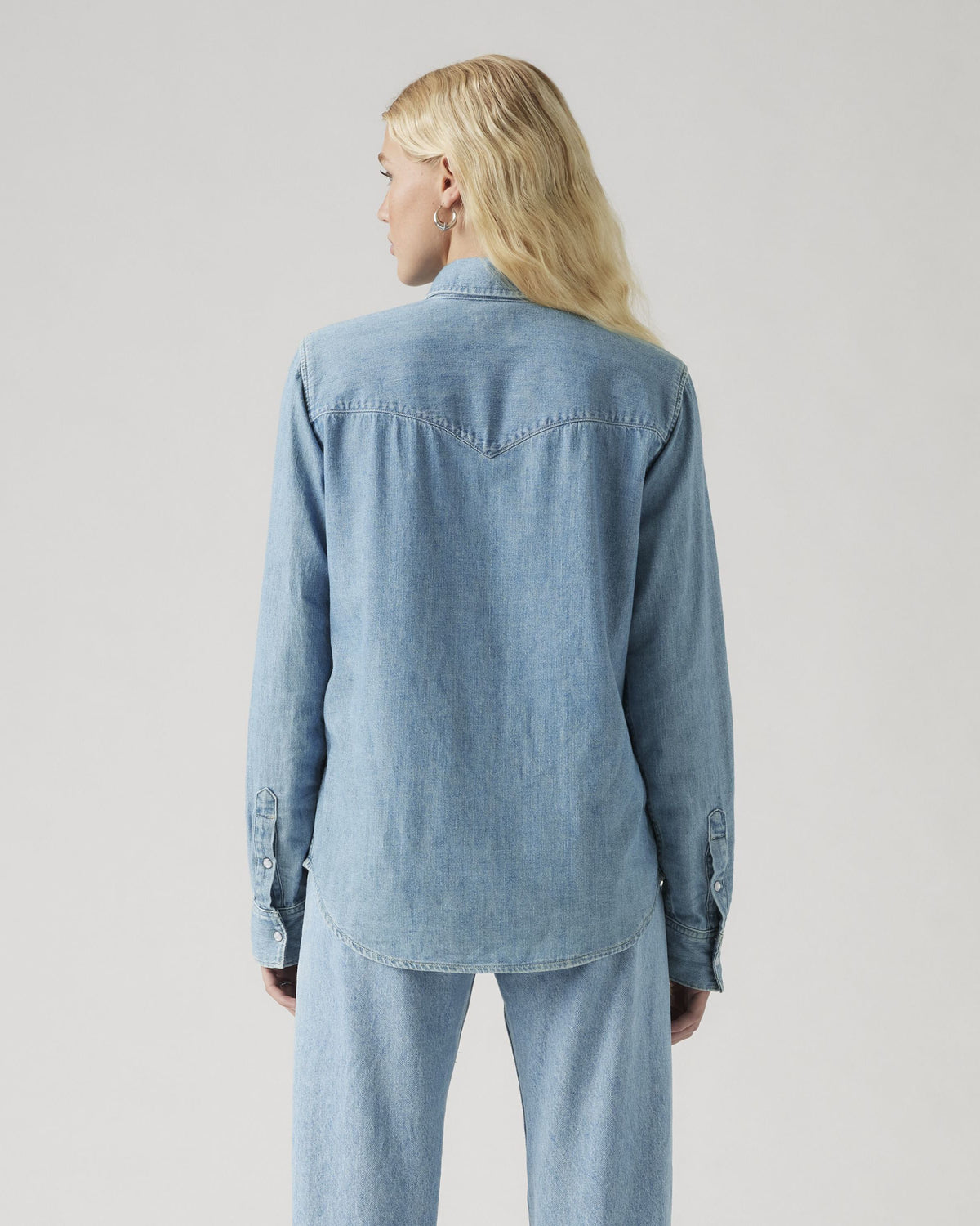 Levi's® Womens Iconic Western Shirt - Old 517 Blue 2