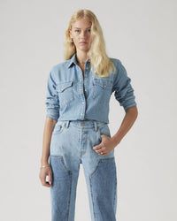 Levi's® Womens Iconic Western Shirt - Old 517 Blue 2
