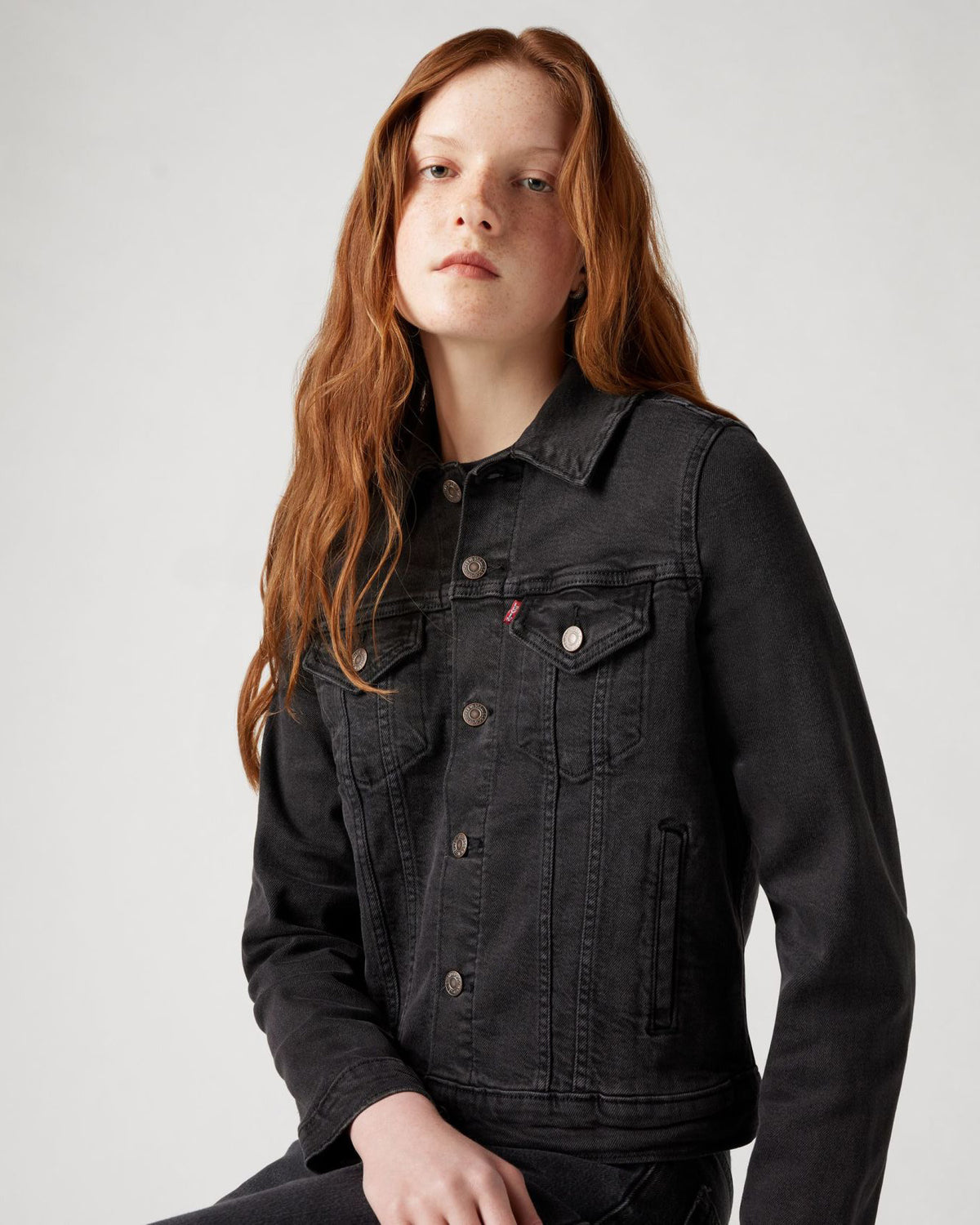 Levi's® Womens Original Trucker Jacket - Black Air