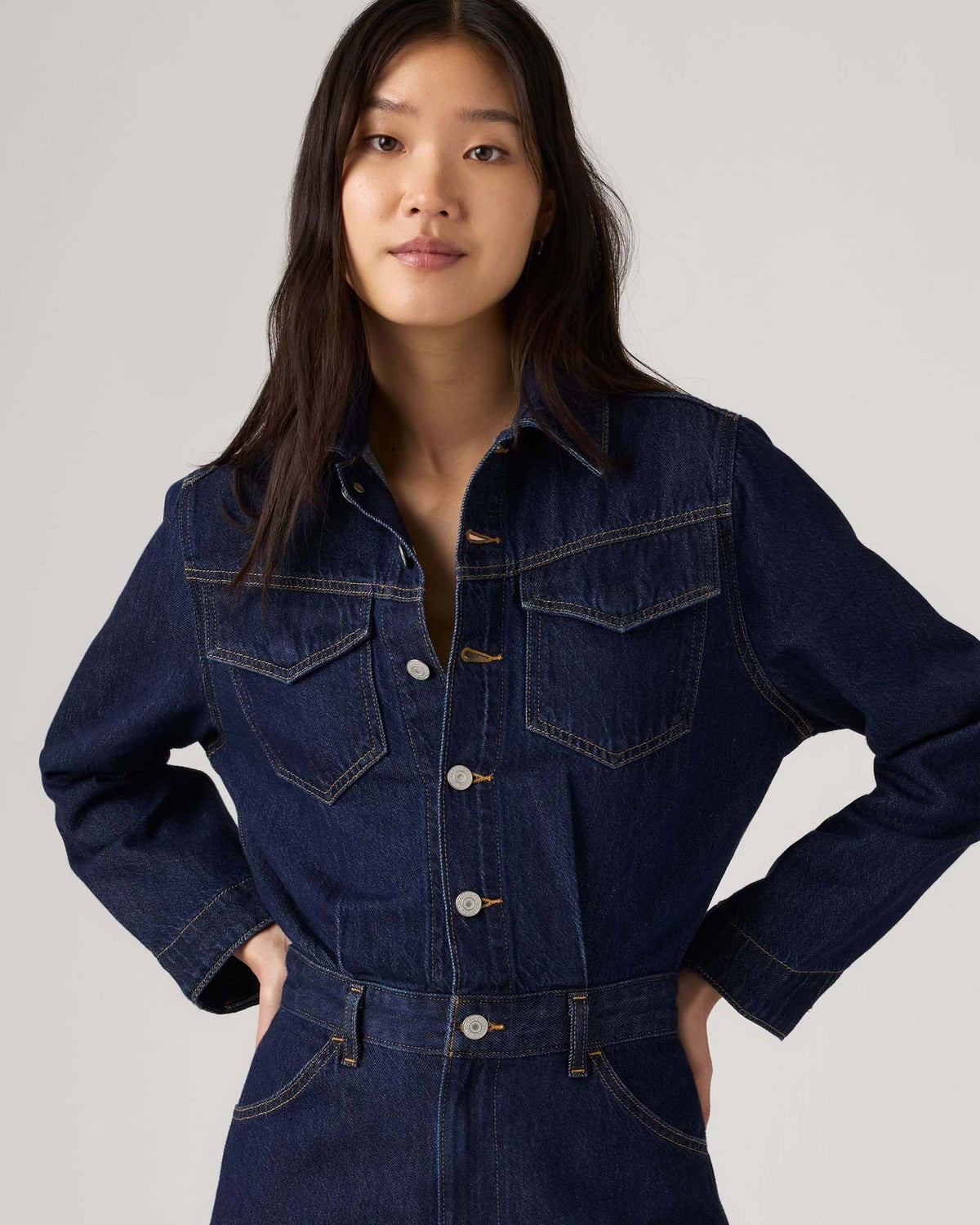 Levi's® Womens Western Jumpsuit - Reign Of The Rinse