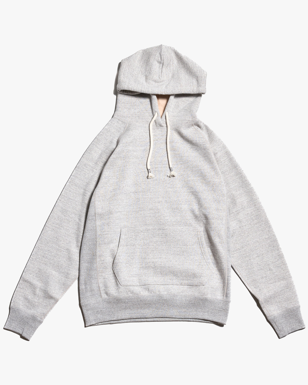 Wonder Looper Fleeced Foxfibre® Pullover Hoodie - Heather Grey