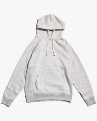 Wonder Looper Fleeced Foxfibre® Pullover Hoodie - Heather Grey
