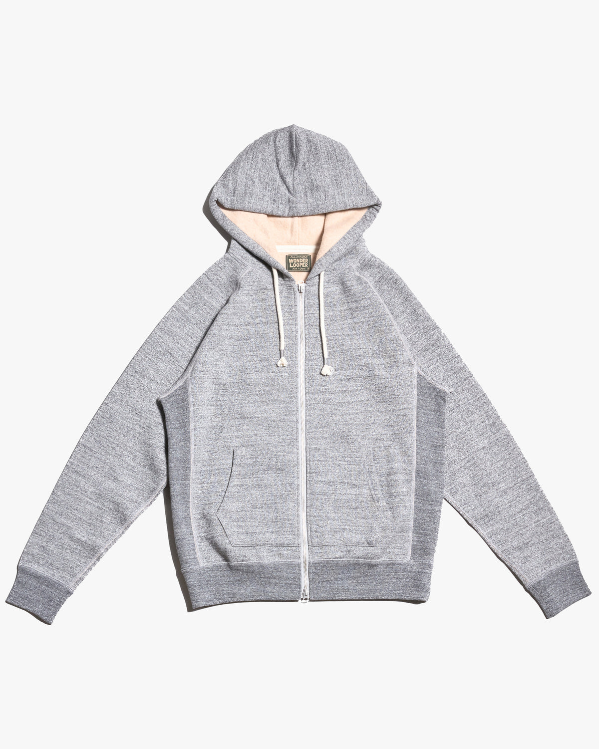 Wonder Looper Fleeced Foxfibre® Zip Hoodie - Charcoal | Wonder Looper Sweaters & Knitwear | JEANSTORE