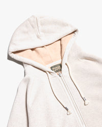 Wonder Looper Fleeced Foxfibre® Zip Hoodie - Oatmeal | Wonder Looper Sweaters & Knitwear | JEANSTORE