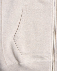 Wonder Looper Fleeced Foxfibre® Zip Hoodie - Oatmeal | Wonder Looper Sweaters & Knitwear | JEANSTORE