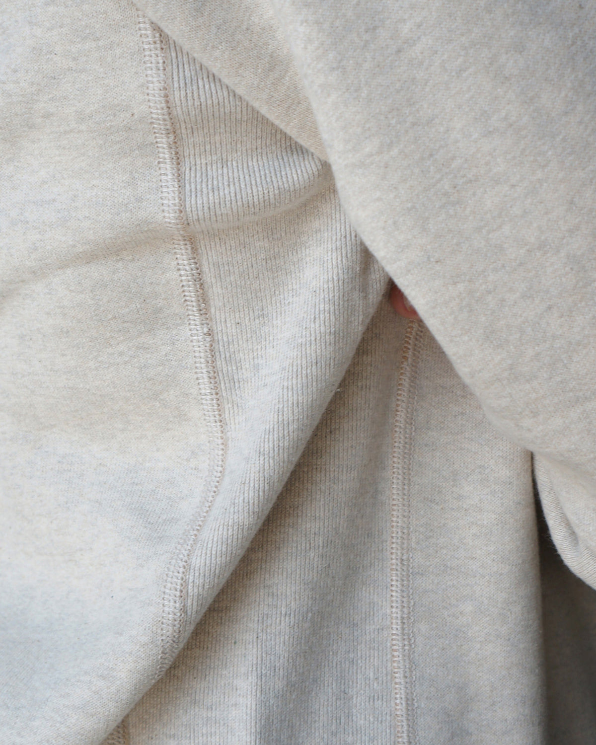Wonder Looper Fleeced Foxfibre® Zip Hoodie - Oatmeal | Wonder Looper Sweaters & Knitwear | JEANSTORE
