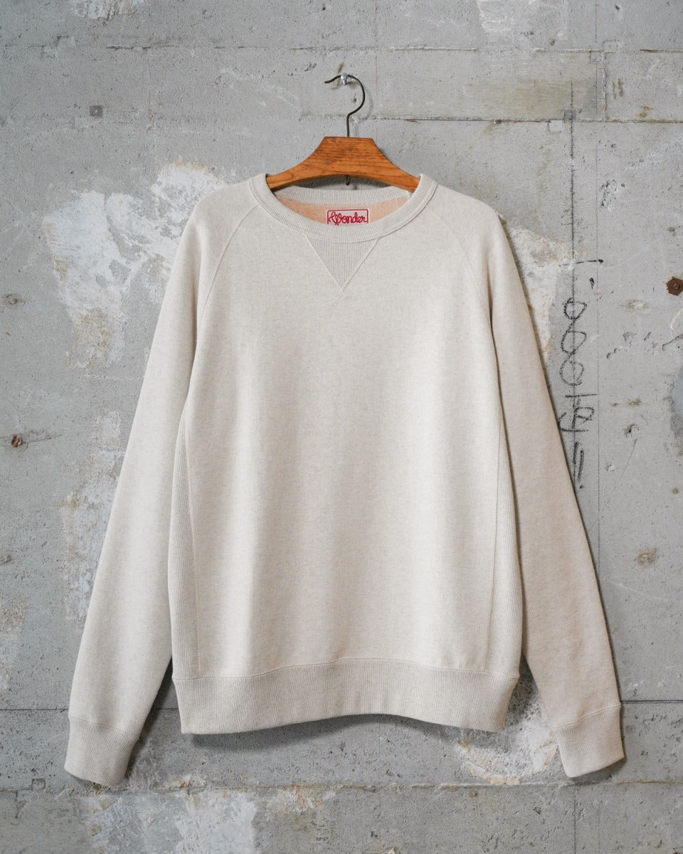 Wonder Looper Fleeced Foxfibre® Pullover Crew Neck - Oatmeal | Wonder Looper Sweaters & Knitwear | JEANSTORE