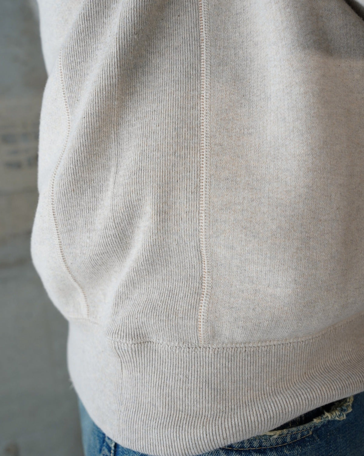 Wonder Looper Fleeced Foxfibre® Pullover Crew Neck - Oatmeal | Wonder Looper Sweaters & Knitwear | JEANSTORE