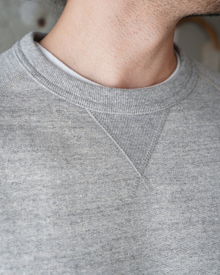 Wonder Looper Fleeced Foxfibre® Pullover Crew Neck - Heather Grey | Wonder Looper Sweaters & Knitwear | JEANSTORE