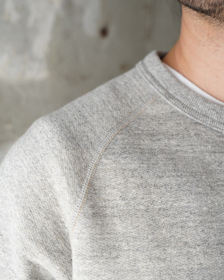 Wonder Looper Fleeced Foxfibre® Pullover Crew Neck - Heather Grey | Wonder Looper Sweaters & Knitwear | JEANSTORE