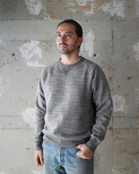 Wonder Looper Fleeced Foxfibre® Pullover Crew Neck - Charcoal | Wonder Looper Sweaters & Knitwear | JEANSTORE