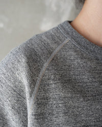 Wonder Looper Fleeced Foxfibre® Pullover Crew Neck - Charcoal | Wonder Looper Sweaters & Knitwear | JEANSTORE