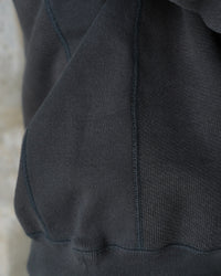 Wonder Looper 876gsm Double Heavyweight French Terry Pullover Crew Neck - Sumi Black | Wonder Looper Sweaters & Knitwear | JEANSTORE