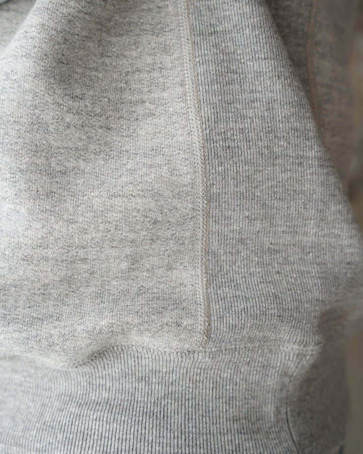 Wonder Looper Fleeced Foxfibre® Pullover Crew Neck - Heather Grey | Wonder Looper Sweaters & Knitwear | JEANSTORE