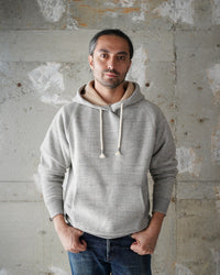 Wonder Looper Fleeced Foxfibre® Pullover Hoodie - Heather Grey