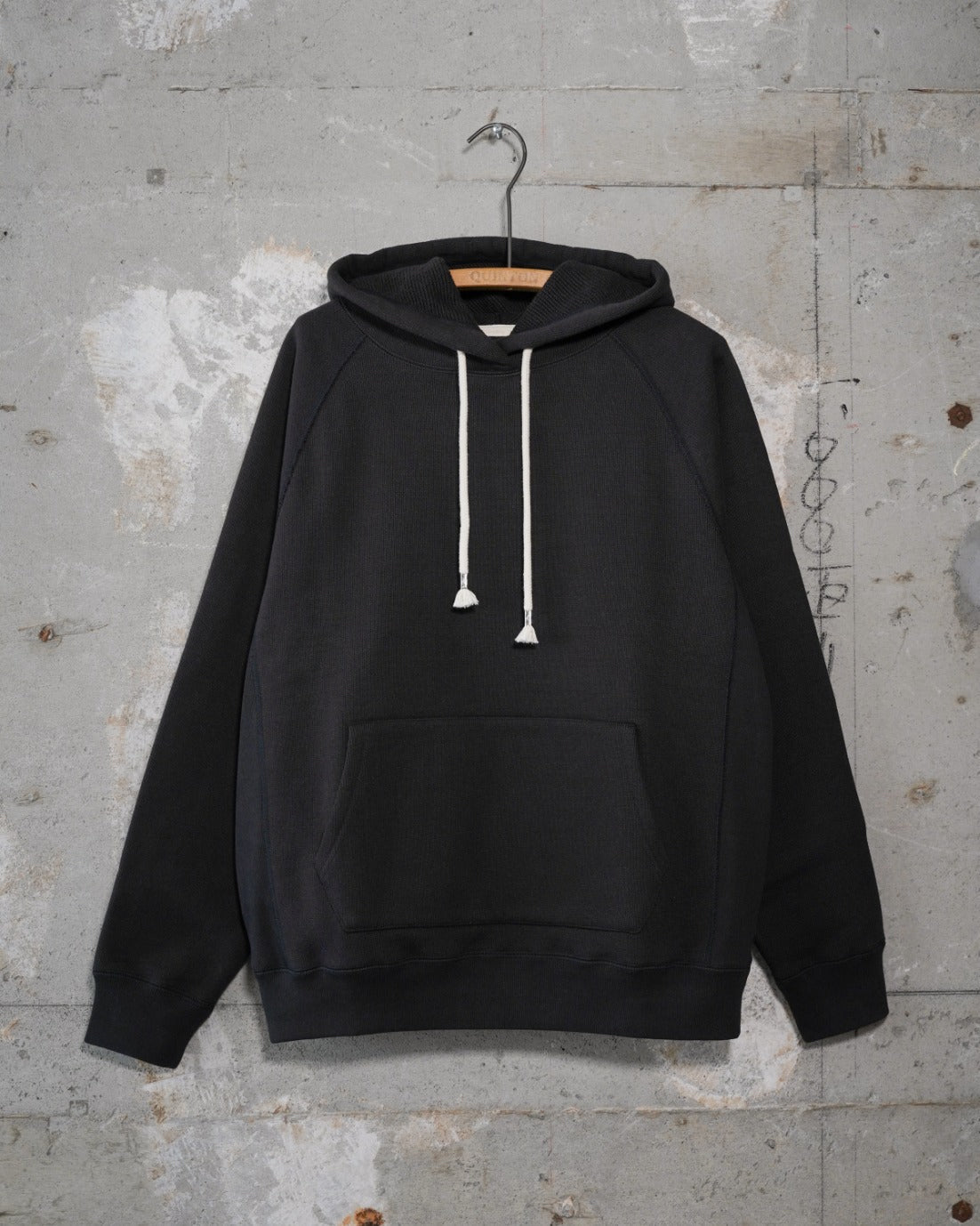 Wonder Looper 876gsm Double Heavyweight French Terry Pullover Hoodie - Sumi Black | Wonder Looper Sweaters & Knitwear | JEANSTORE