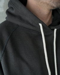 Wonder Looper 876gsm Double Heavyweight French Terry Pullover Hoodie - Sumi Black | Wonder Looper Sweaters & Knitwear | JEANSTORE