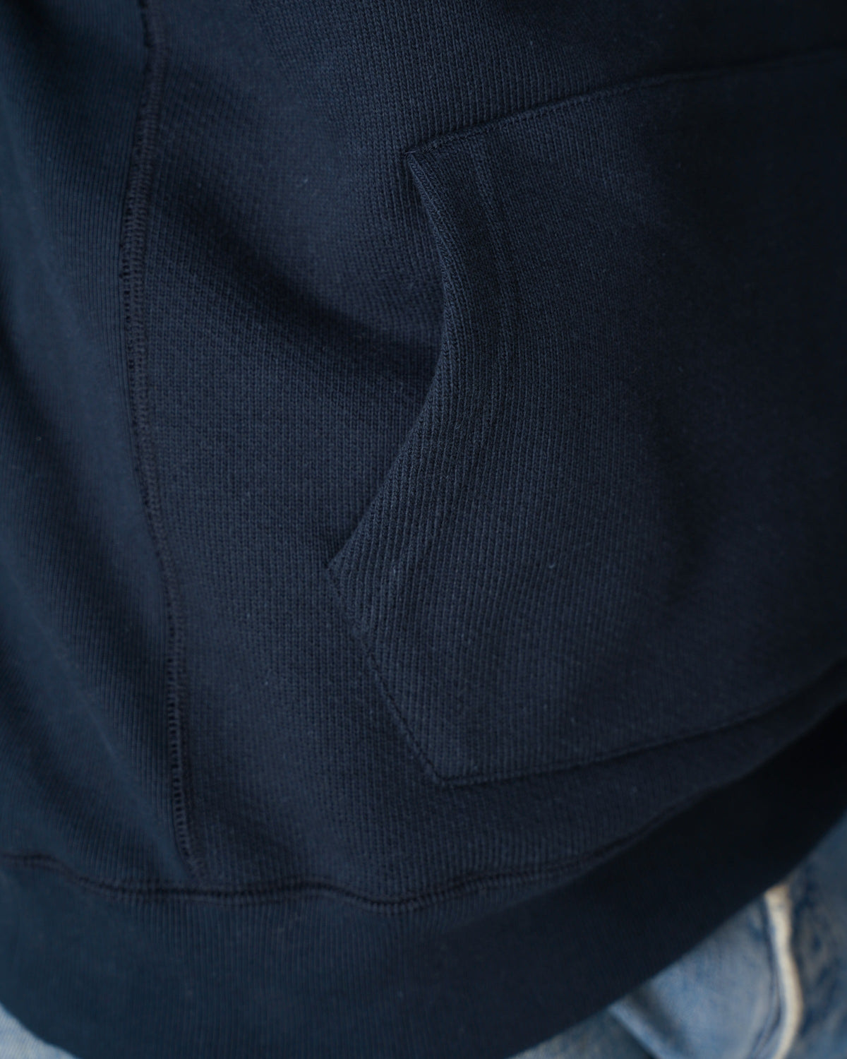 Wonder Looper 876gsm Double Heavyweight French Terry Pullover Hoodie - Navy | Wonder Looper Sweaters & Knitwear | JEANSTORE