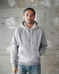 Wonder Looper 876gsm Double Heavyweight French Terry Pullover Hoodie - Heather Grey | Wonder Looper Sweaters & Knitwear | JEANSTORE