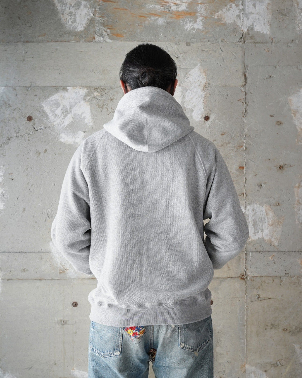 Wonder Looper 876gsm Double Heavyweight French Terry Pullover Hoodie - Heather Grey | Wonder Looper Sweaters & Knitwear | JEANSTORE