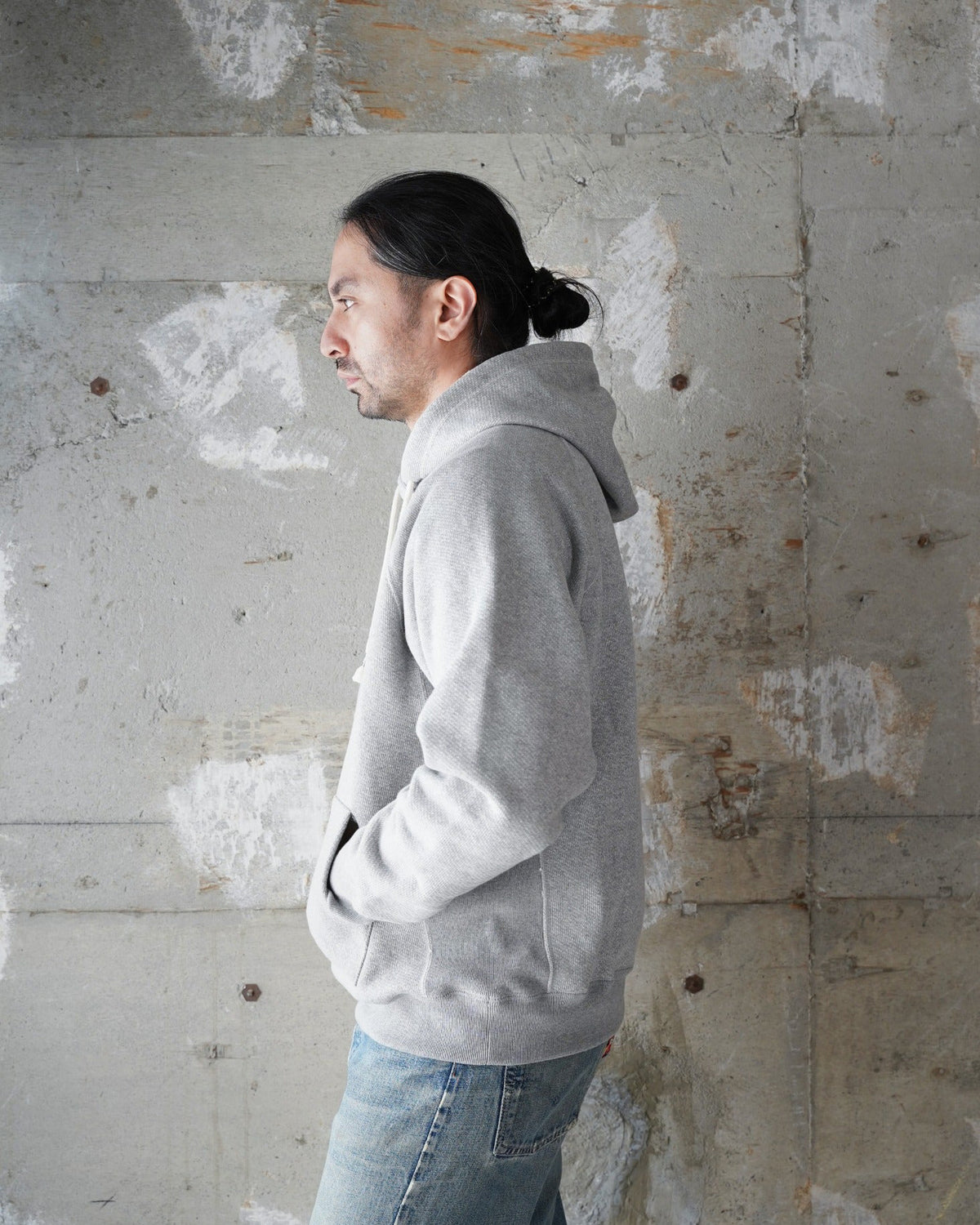 Wonder Looper 876gsm Double Heavyweight French Terry Pullover Hoodie - Heather Grey | Wonder Looper Sweaters & Knitwear | JEANSTORE