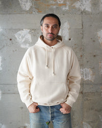 Wonder Looper 876gsm Double Heavyweight French Terry Pullover Hoodie - Ecru | Wonder Looper Sweaters & Knitwear | JEANSTORE