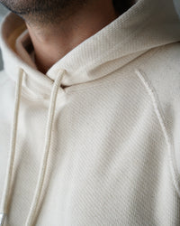 Wonder Looper 876gsm Double Heavyweight French Terry Pullover Hoodie - Ecru | Wonder Looper Sweaters & Knitwear | JEANSTORE