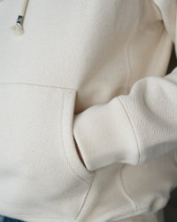 Wonder Looper 876gsm Double Heavyweight French Terry Pullover Hoodie - Ecru | Wonder Looper Sweaters & Knitwear | JEANSTORE