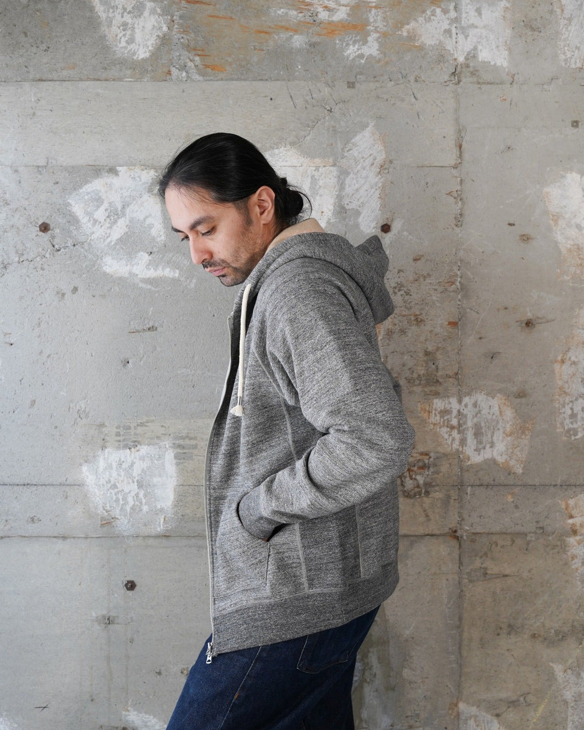 Wonder Looper Fleeced Foxfibre® Zip Hoodie - Charcoal | Wonder Looper Sweaters & Knitwear | JEANSTORE