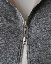 Wonder Looper Fleeced Foxfibre® Zip Hoodie - Charcoal | Wonder Looper Sweaters & Knitwear | JEANSTORE