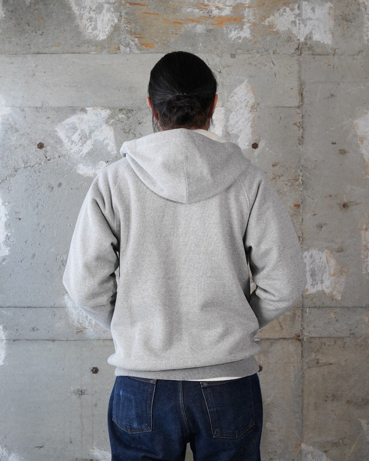 Wonder Looper 876gsm Double Heavyweight French Terry Zip Hoodie - Heather Grey | Wonder Looper Sweaters & Knitwear | JEANSTORE