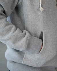 Wonder Looper 876gsm Double Heavyweight French Terry Zip Hoodie - Heather Grey | Wonder Looper Sweaters & Knitwear | JEANSTORE