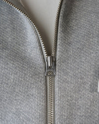 Wonder Looper 876gsm Double Heavyweight French Terry Zip Hoodie - Heather Grey | Wonder Looper Sweaters & Knitwear | JEANSTORE