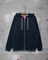 Wonder Looper 876gsm Double Heavyweight French Terry Zip Hoodie - Navy | Wonder Looper Sweaters & Knitwear | JEANSTORE