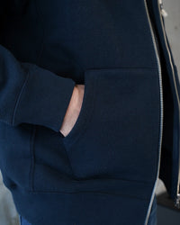Wonder Looper 876gsm Double Heavyweight French Terry Zip Hoodie - Navy | Wonder Looper Sweaters & Knitwear | JEANSTORE