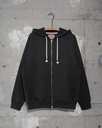 Wonder Looper 876gsm Double Heavyweight French Terry Zip Hoodie - Sumi Black | Wonder Looper Sweaters & Knitwear | JEANSTORE