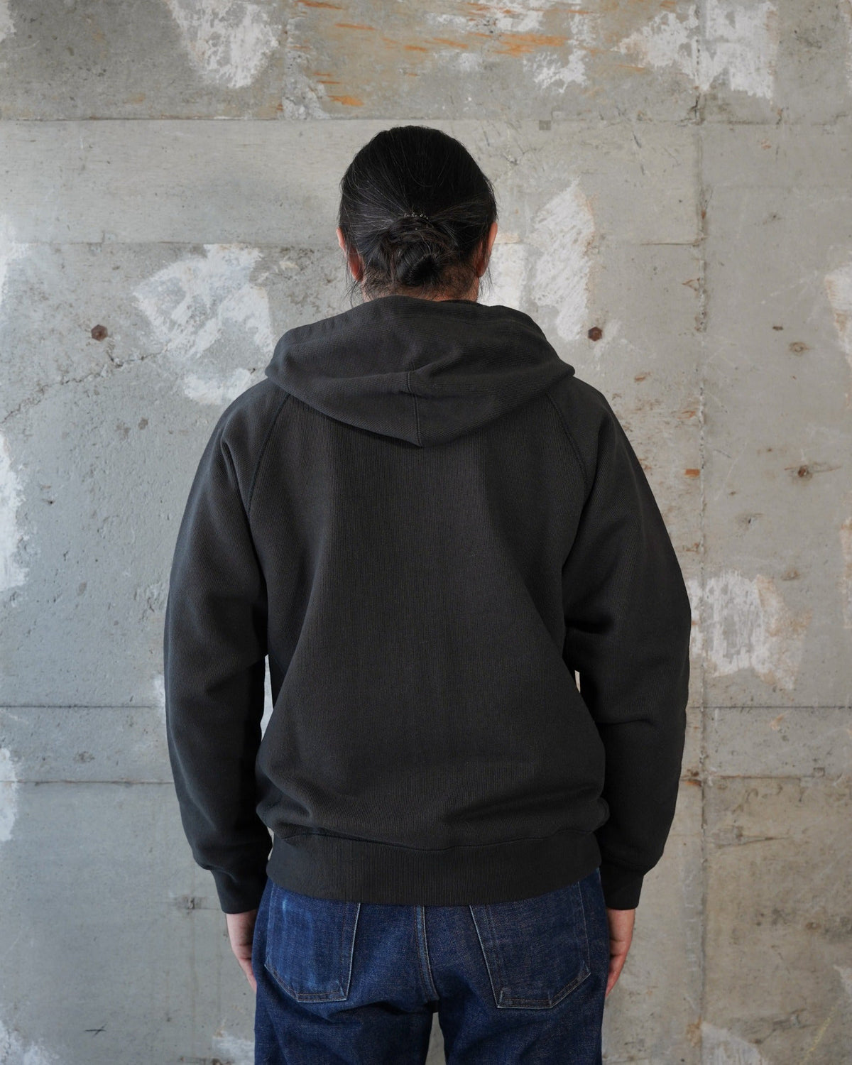 Wonder Looper 876gsm Double Heavyweight French Terry Zip Hoodie - Sumi Black | Wonder Looper Sweaters & Knitwear | JEANSTORE