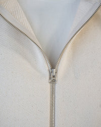 Wonder Looper 876gsm Double Heavyweight French Terry Zip Hoodie - Ecru