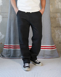 Wonder Looper 876gsm Double Heavyweight French Terry Sweatpants - Sumi Black