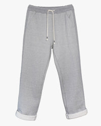 Wonder Looper 876gsm Double Heavyweight French Terry Sweatpants - Heather Grey