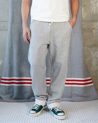 Wonder Looper 876gsm Double Heavyweight French Terry Sweatpants - Heather Grey