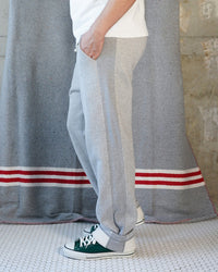 Wonder Looper 876gsm Double Heavyweight French Terry Sweatpants - Heather Grey
