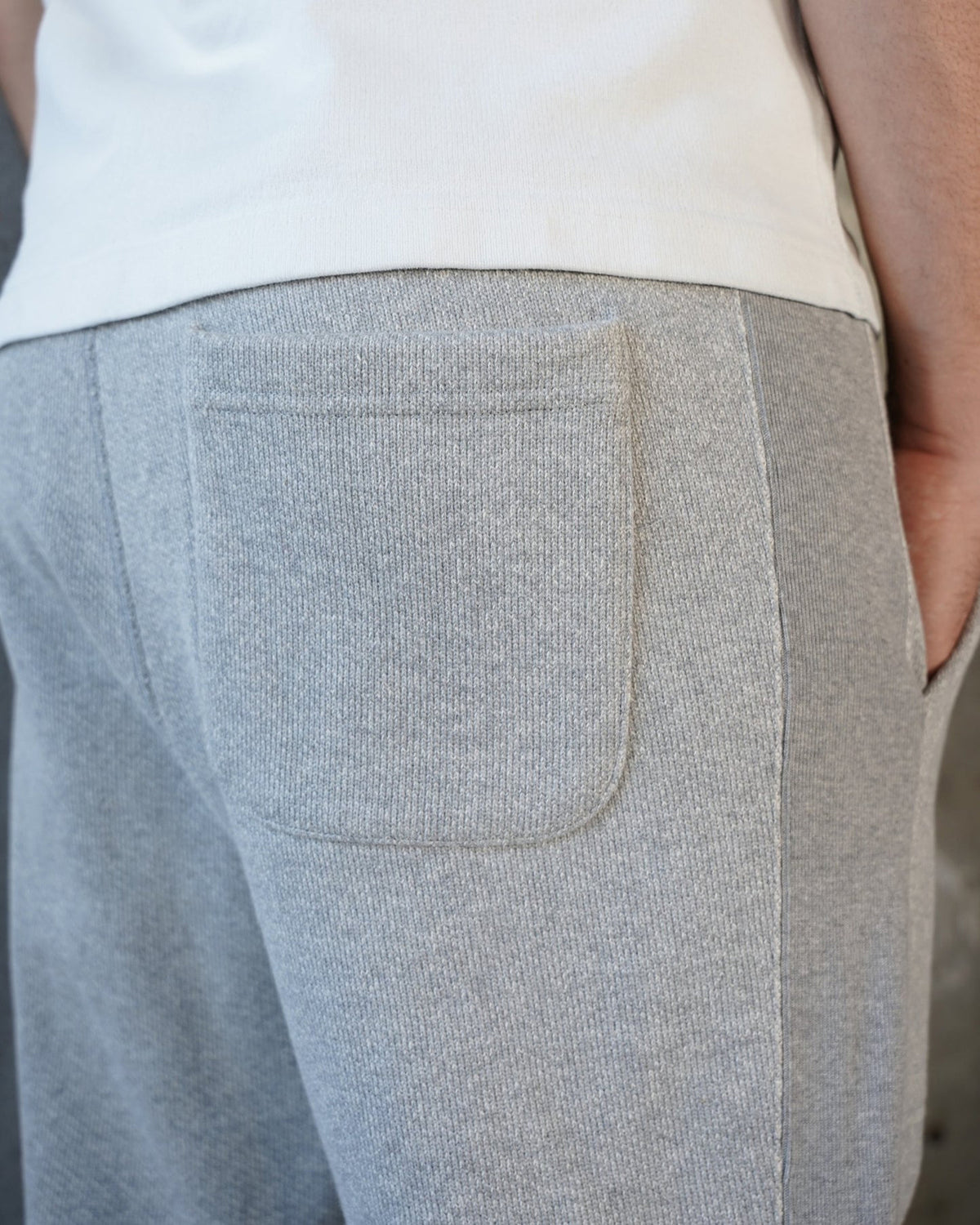 Wonder Looper 876gsm Double Heavyweight French Terry Sweatpants - Heather Grey