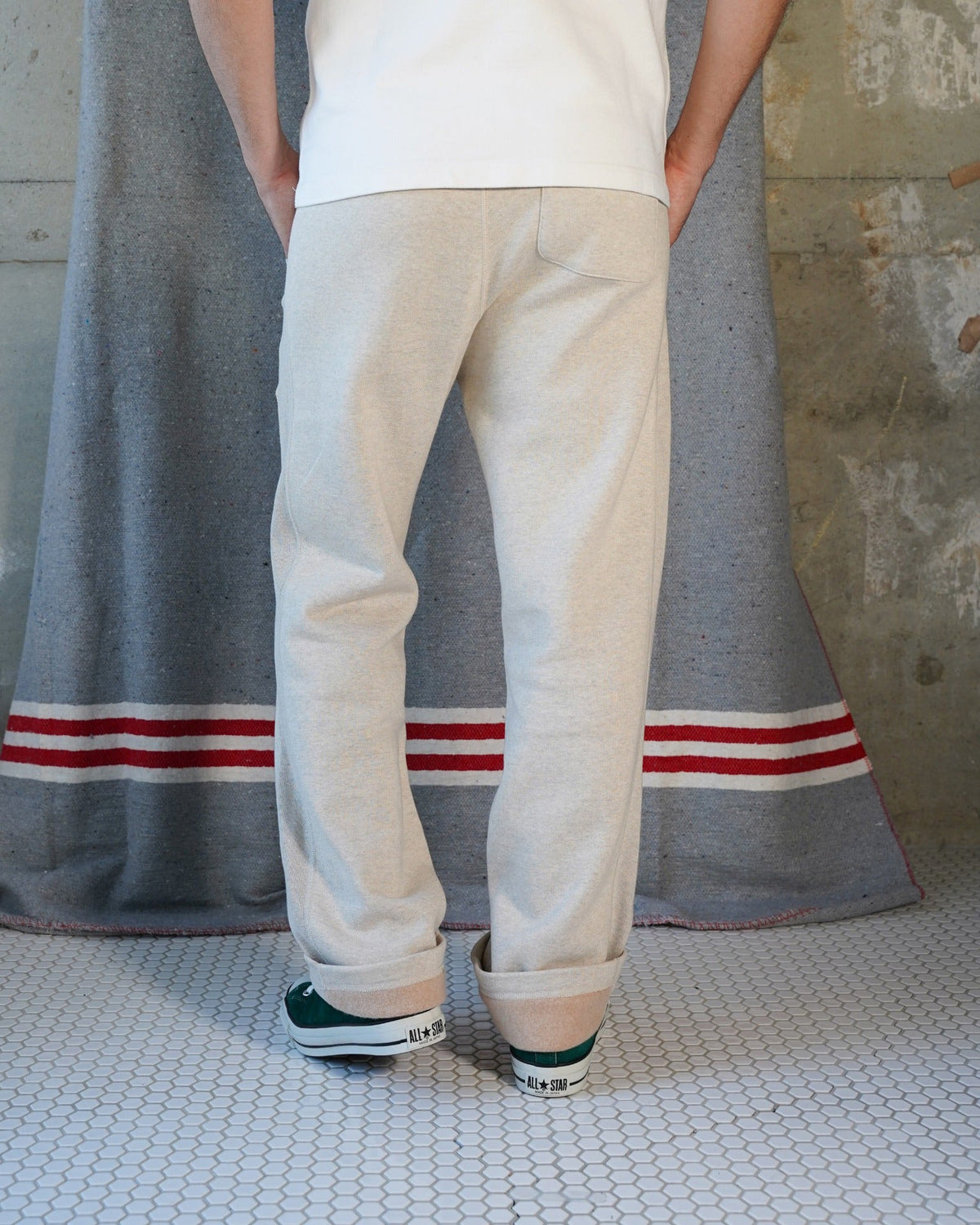 Wonder Looper Fleeced Foxfibre® Sweatpants - Oatmeal | Wonder Looper Chinos & Non-Denim Pants | JEANSTORE